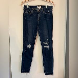 Paige Ripped Skinny Jeans, Size 32
